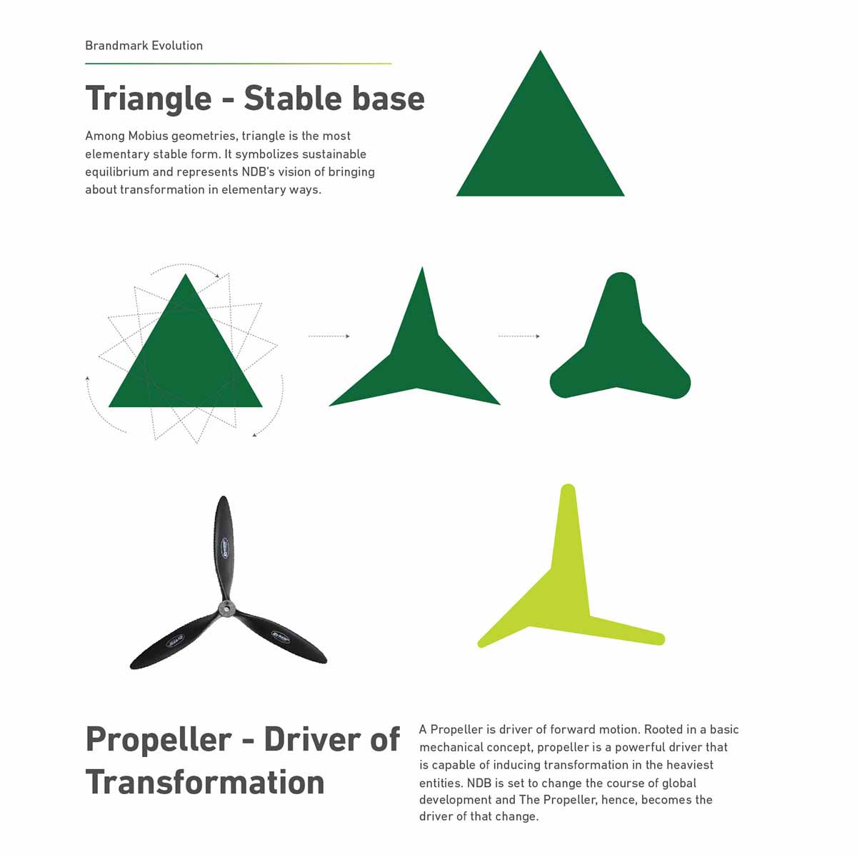 金磚國家新開發銀行標識logo設計-可持續發展的動感線條logo
