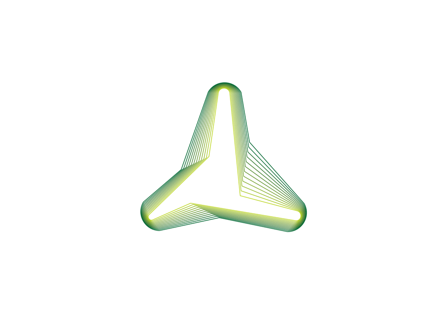 金磚國家新開發銀行標識logo設計-可持續發展的動感線條logo