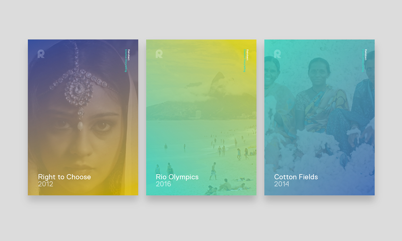 Raindown電影工作室標志設計品牌形象設計