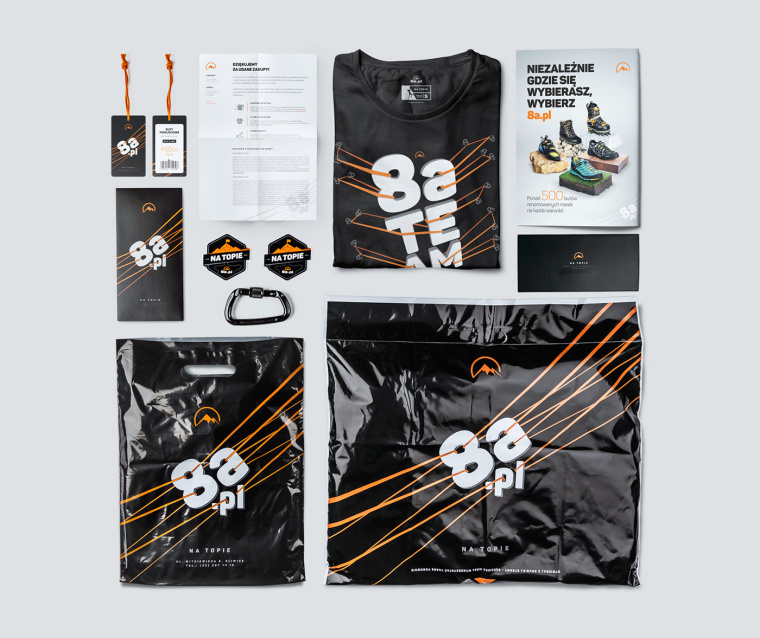 8a戶外探險服飾及裝備店鋪品牌VI形象設計-上海VI設計公司