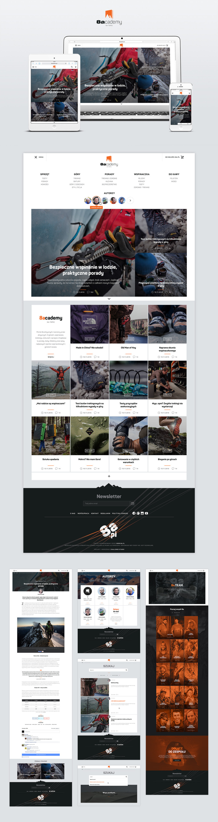 8a戶外探險服飾及裝備店鋪網站設計-上海網站設計公司