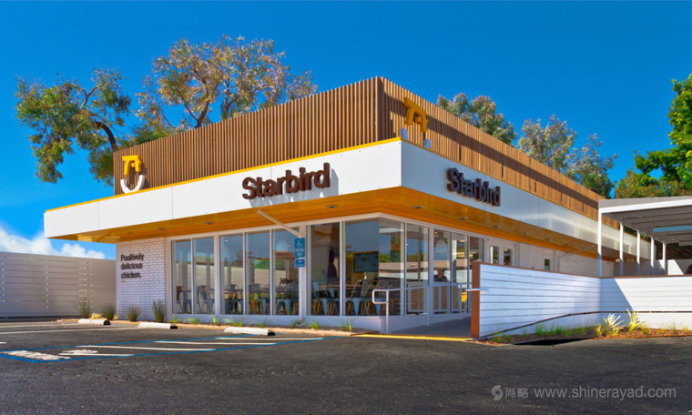 Starbird 炸雞快餐餐廳餐飲logo設計、VI設計與餐廳空間設計-上海品牌設計VI設計公司