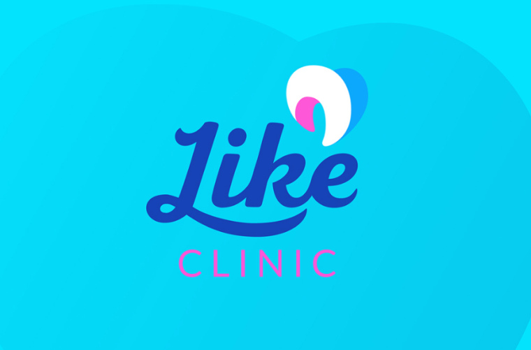 Clinic 愛牙牙醫(yī)診所標志設計-牙齒和愛心的結合-上海標志設計公司