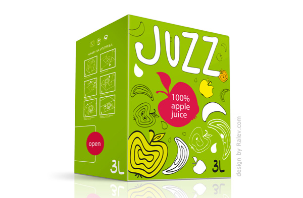 Juzz 有機蘋果果汁包裝設(shè)計-上海包裝設(shè)計公司