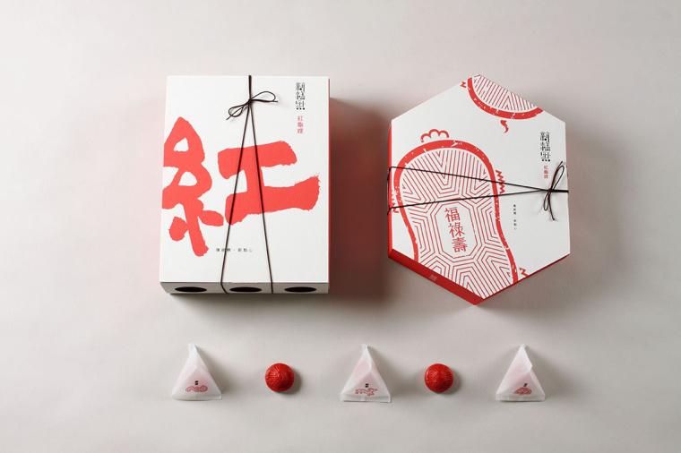 福祿壽中式糕點禮盒包裝設(shè)計欣賞-上海包裝設(shè)計公司