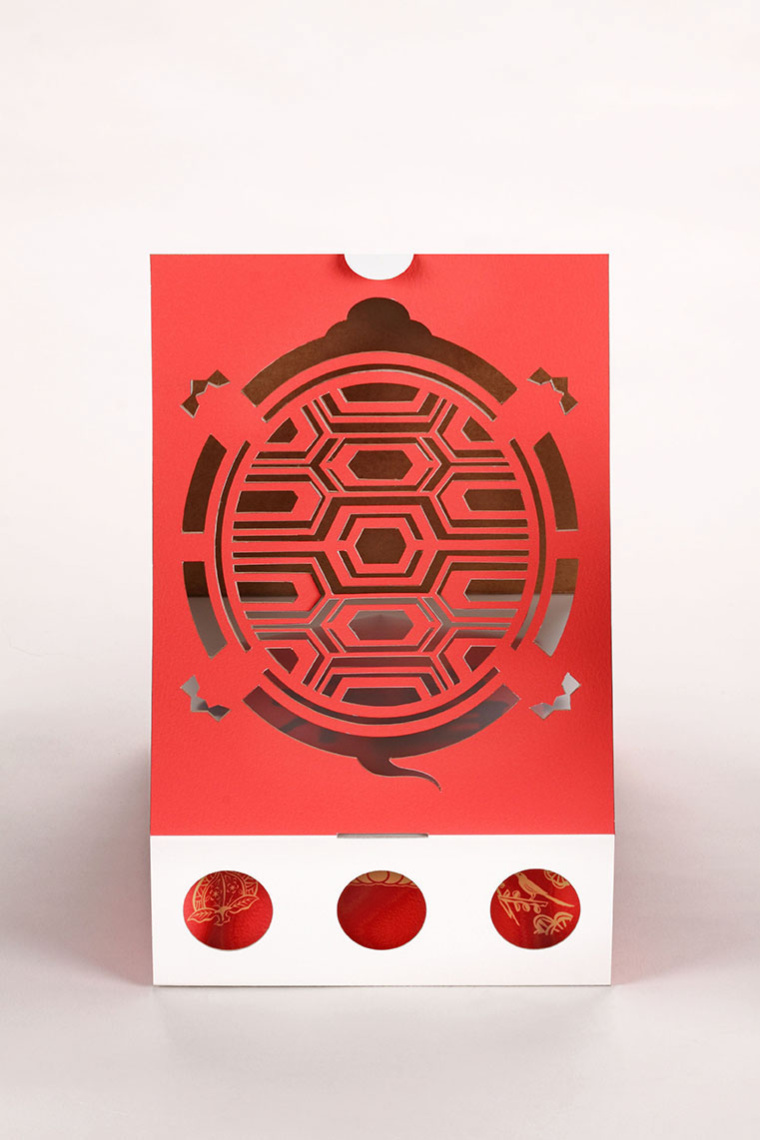 福祿壽中式糕點包裝設計，禮盒包裝結構設計-上海包裝設計公司