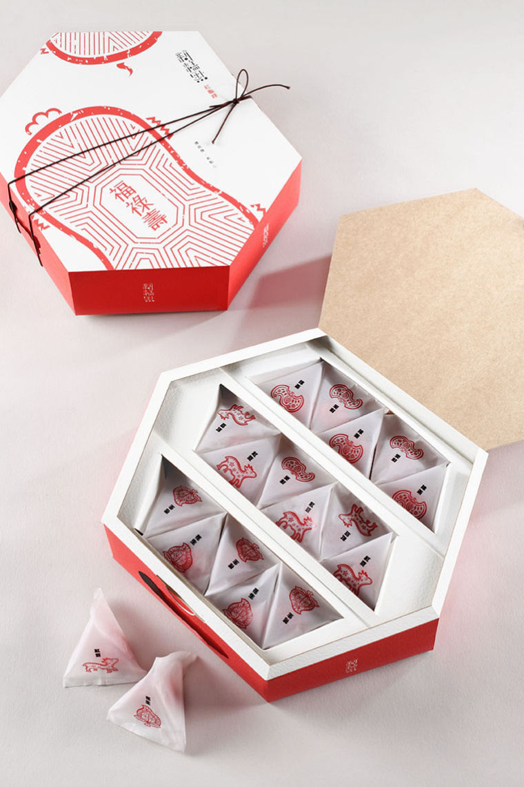 福祿壽中式糕點禮盒包裝設計欣賞-上海包裝設計公司