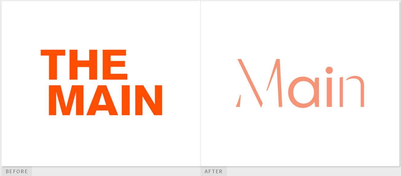 靈活多變簡約logo設計VI設計-洛杉磯博物館The Main更新品牌形象