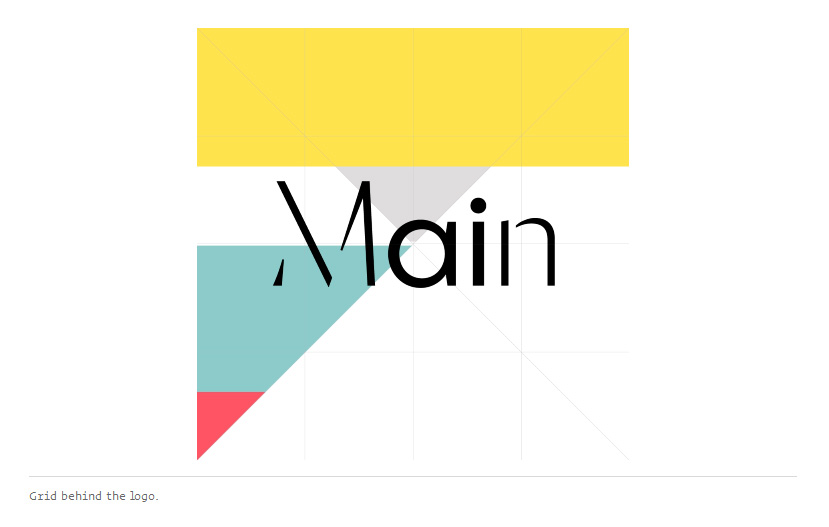 靈活多變簡約logo設計VI設計-洛杉磯博物館The Main更新品牌形象