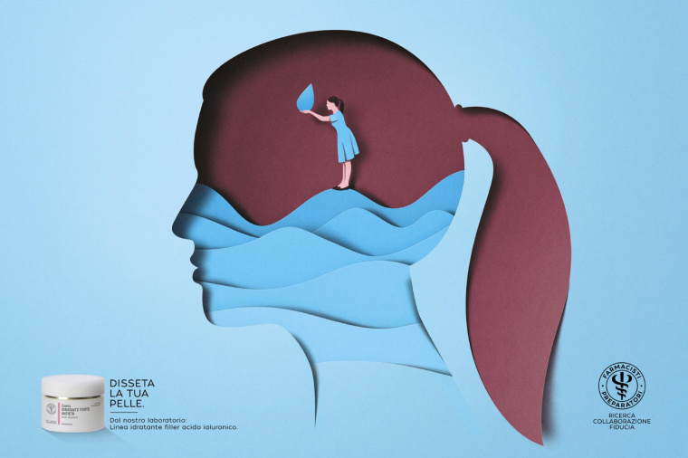 Farmacisti Preparatori美容保健產(chǎn)品平面廣告創(chuàng)意“年輕篇”-皮膚