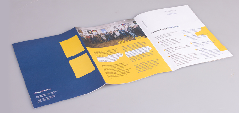 為波蘭海報(bào)展設(shè)計(jì)展做的多重化用途的宣傳冊