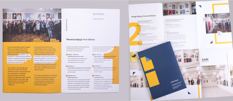 為波蘭海報(bào)展設(shè)計(jì)展做的多重化用途的宣傳冊