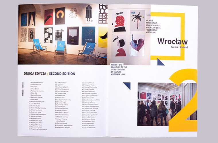 為波蘭海報(bào)展設(shè)計(jì)展做的多重化用途的宣傳冊