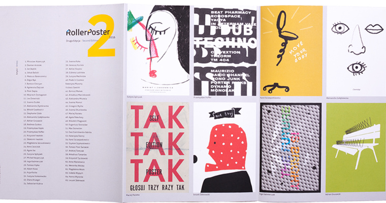 為波蘭海報(bào)展設(shè)計(jì)展做的多重化用途的宣傳冊