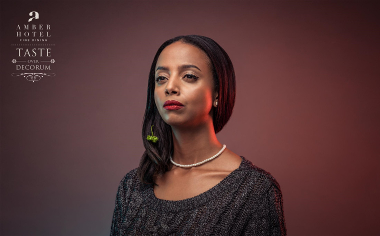 Isobar廣告公司為琥珀餐廳酒店策湖設計的食物殘留篇餐飲平面創意宣傳廣告-琥珀色西蘭花