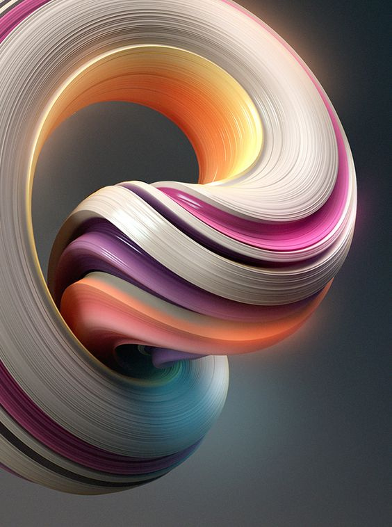 2018年最佳平面設(shè)計(jì)趨勢-終極指南-五顏六色的3D效果