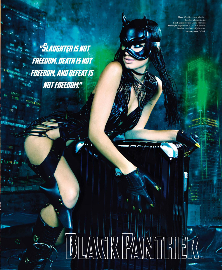 DESENO拉桿箱“女子超級英雄”系列平面廣告海報創意設計欣賞-黑豹