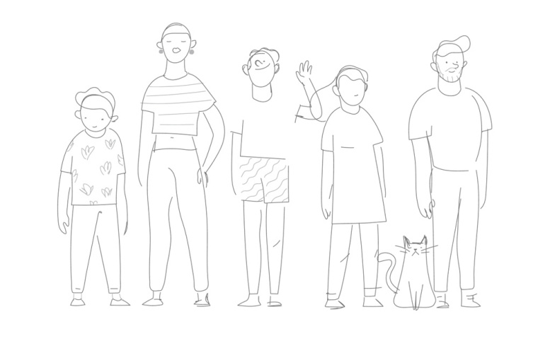 Bene數字金融科技公司個性插畫風VI品牌形象設計