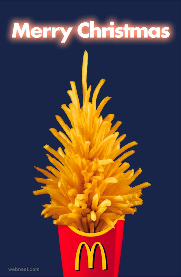50張最佳圣誕節平面創意廣告海報佳作-上海廣告設計公司