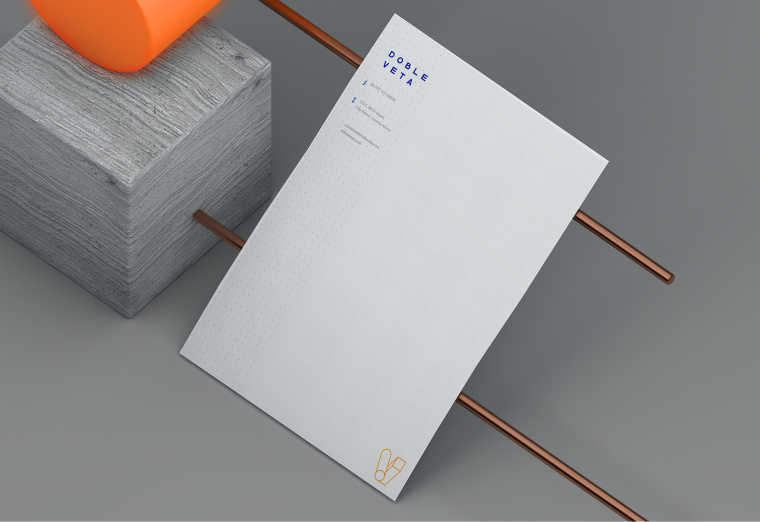 亮色立體效果 Doble Veta 建筑公司VI設計/企業視覺識別VI設計