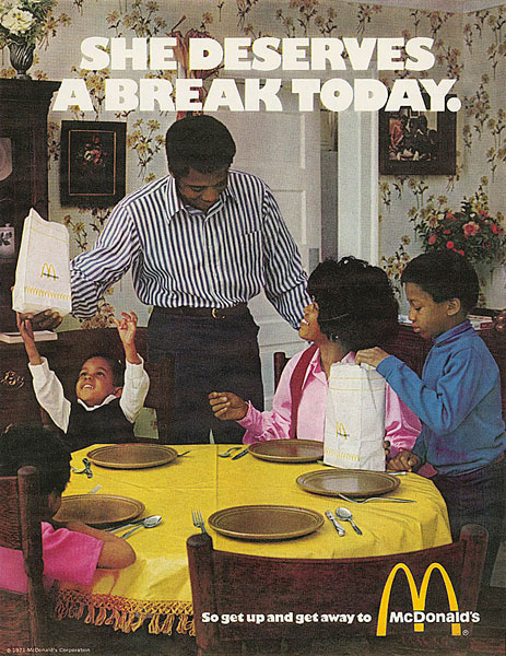 使用標簽線-麥當勞廣告