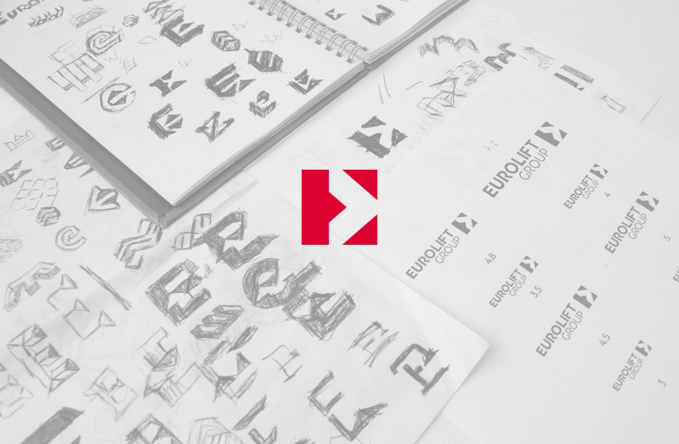 醒目紅色起重載重設備工業公司LOGO設計企業VI設計-logo設計VI設計公司