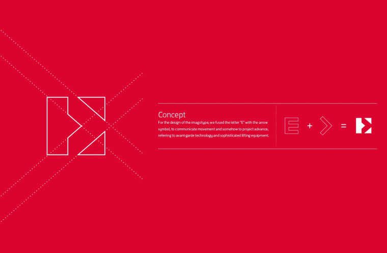 醒目紅色起重載重設備工業公司LOGO設計企業VI設計-logo設計VI設計公司