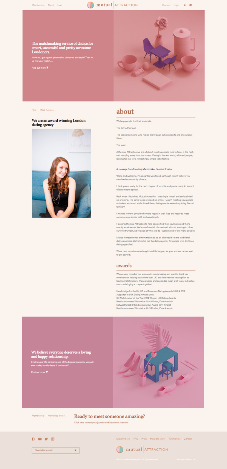 Mutual Attraction “相互吸引力”約會(huì)與婚介服務(wù)機(jī)構(gòu)VI設(shè)計(jì)網(wǎng)站設(shè)計(jì)