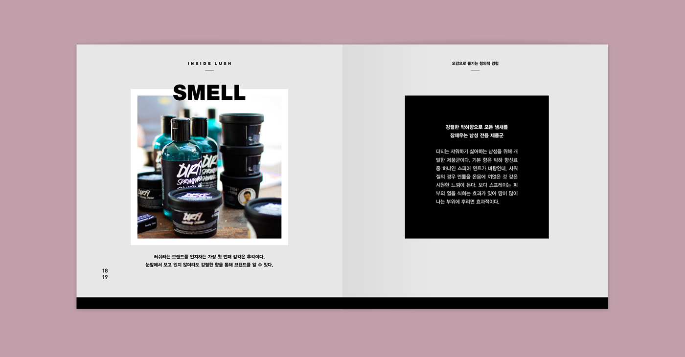 “方形”元素LUSH 糕點罐頭美食學校畫冊設計－上海畫冊設計公司