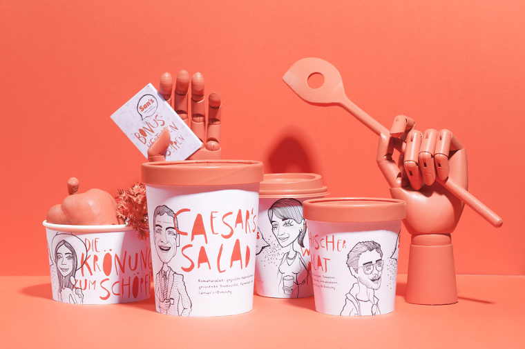 Sans 美食家人物插畫篇廚房手工調味品包裝設計－上海包裝設計公司