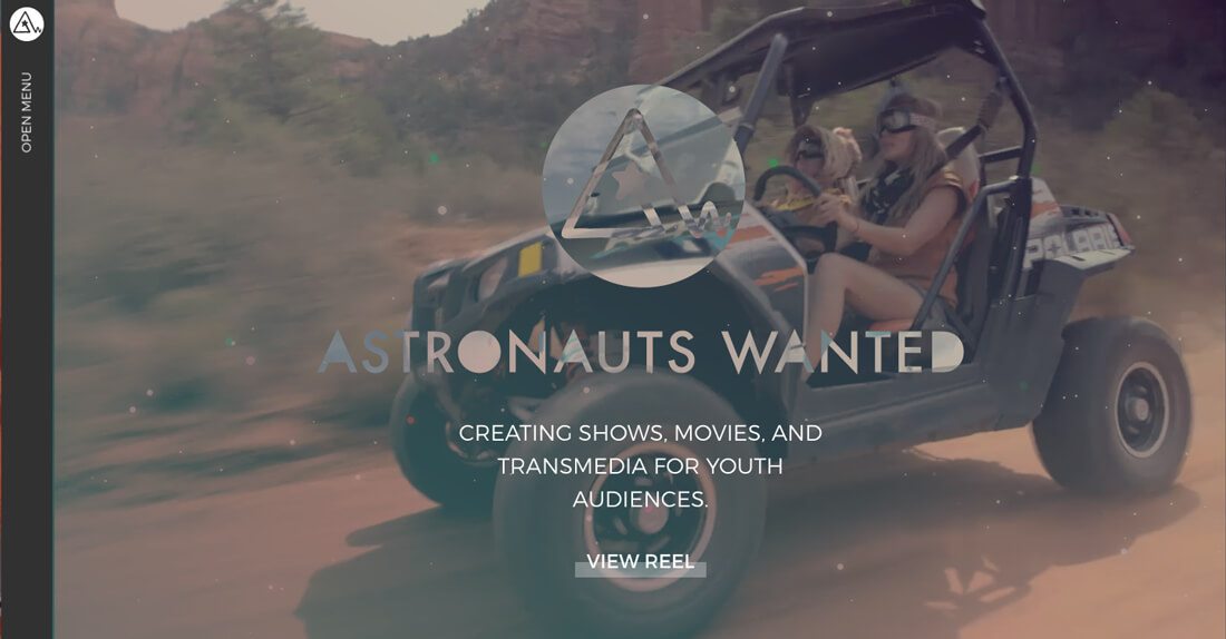 Astronauts Wanted網站設計-中心的兩邊都有足夠的空間 Astronauts Wanted網站設計-中心的兩邊都有足夠的空間