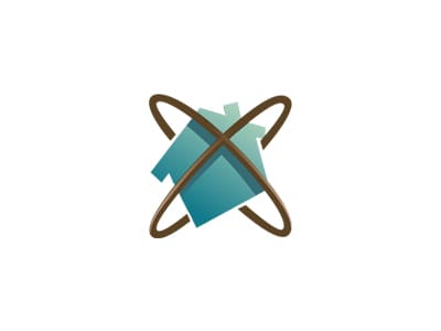 青瓦3D房子的logo設(shè)計