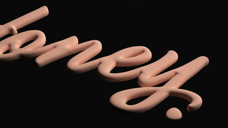 Jim Beam 蜂蜜徽標logo設計-立體手寫字