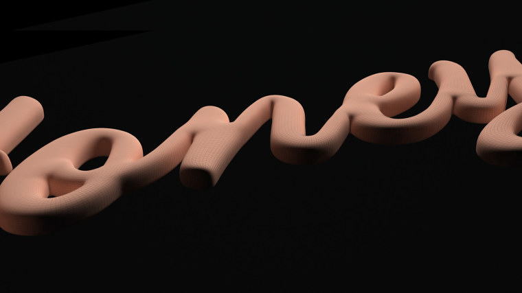 Jim Beam 蜂蜜徽標logo設計-立體手寫字