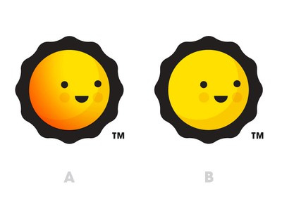 快樂的太陽logo設計