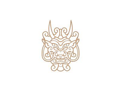 金色中國(guó)風(fēng)格龍的logo設(shè)計(jì)