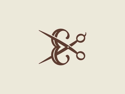 初始剪刀加“E”logo設(shè)計(jì)-上海logo設(shè)計(jì)公司