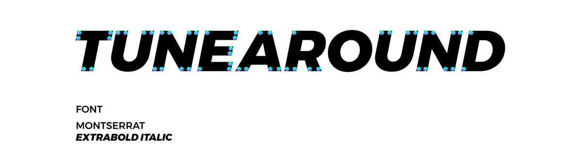 Tunearound 音樂APP品牌logo字體設計
