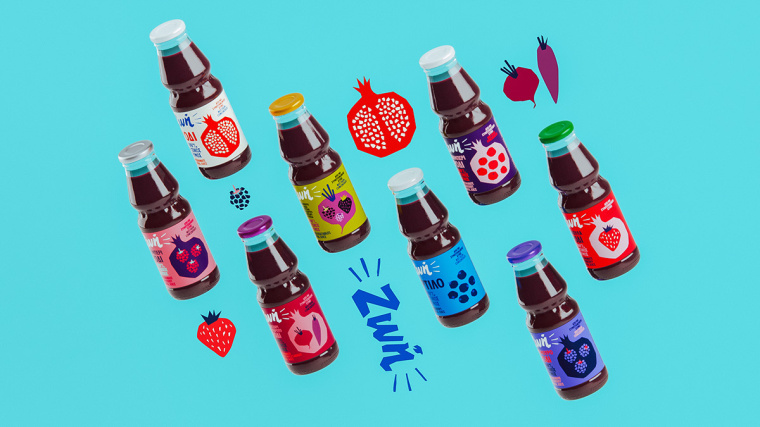 Zoe 石榴汁果汁包裝設計“剪紙拼貼”篇-上海包裝設計公司