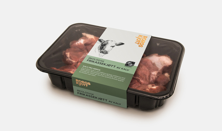 鉛筆動物頭像插畫R?ROSKJ?TT鮮肉肉類品牌形象設計包裝設計