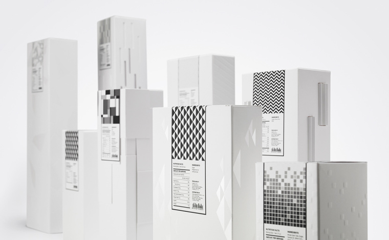 Noble房地產開發商食品禮盒禮品套裝包裝設計，源自建筑的設計靈感