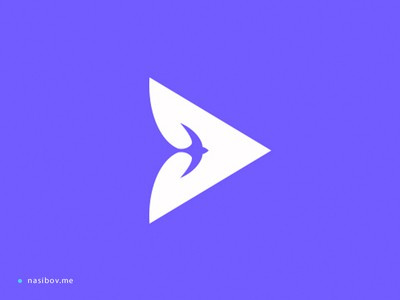 白色箭頭旅行logo設計