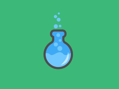 藍色藥水科研標志logo設計