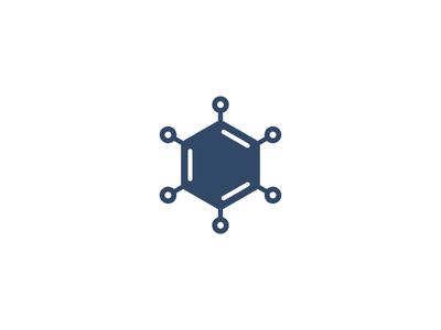 化學苯環的科研logo設計