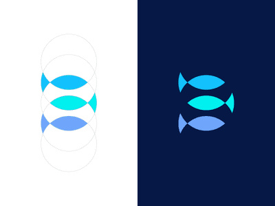 三條魚(yú)logo設(shè)計(jì)