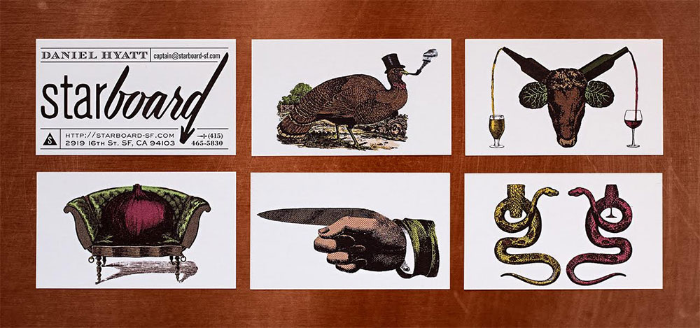Starboard餐廳餐飲品牌形象設計－充分創意，復古和手繪的藝術風格－上海品牌設計公司
