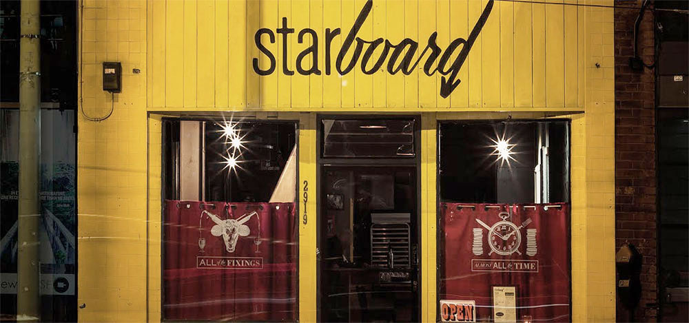 Starboard餐廳餐飲品牌形象設計－窗戶貼紙－上海品牌設計公司