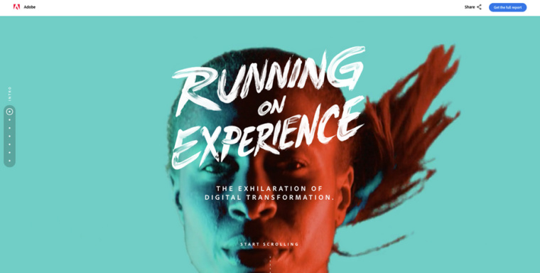 2018年9個最前沿的網頁設計趨勢-充滿活力，飽和的配色方案