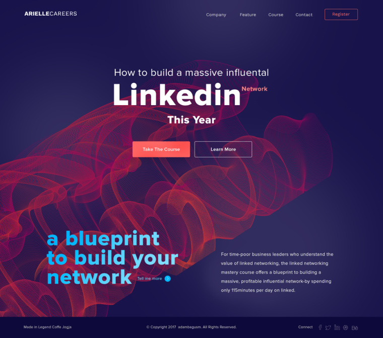 2018年9個最前沿的網頁設計趨勢-充滿活力，飽和的配色方案