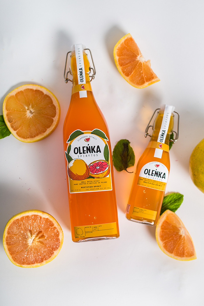 OLENKA 水果味伏特加酒果酒概念品牌包裝設計插畫設計-上海包裝設計公司